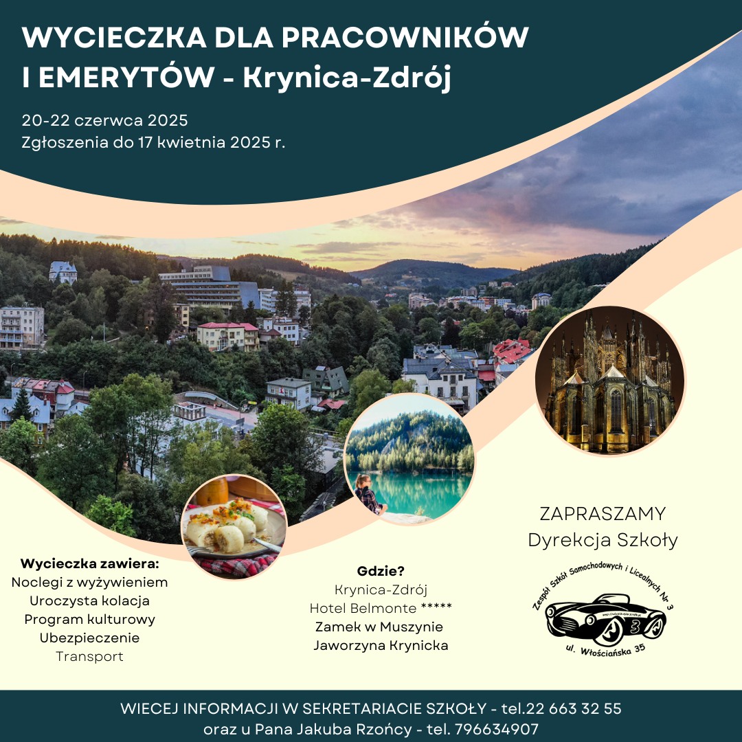 Wycieczka dla pracowników szkoły oraz emerytów