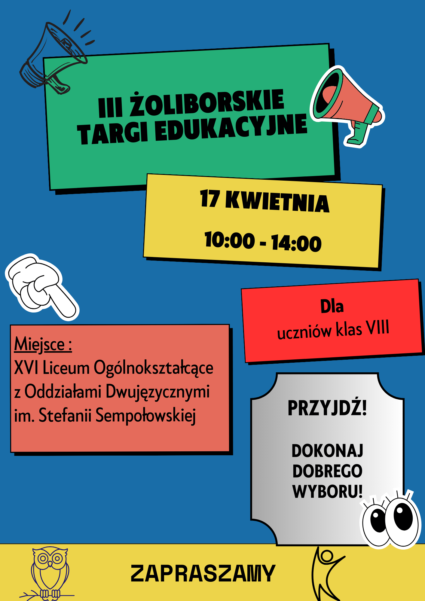 Zapraszamy na spotkania dla Ósmoklasistów